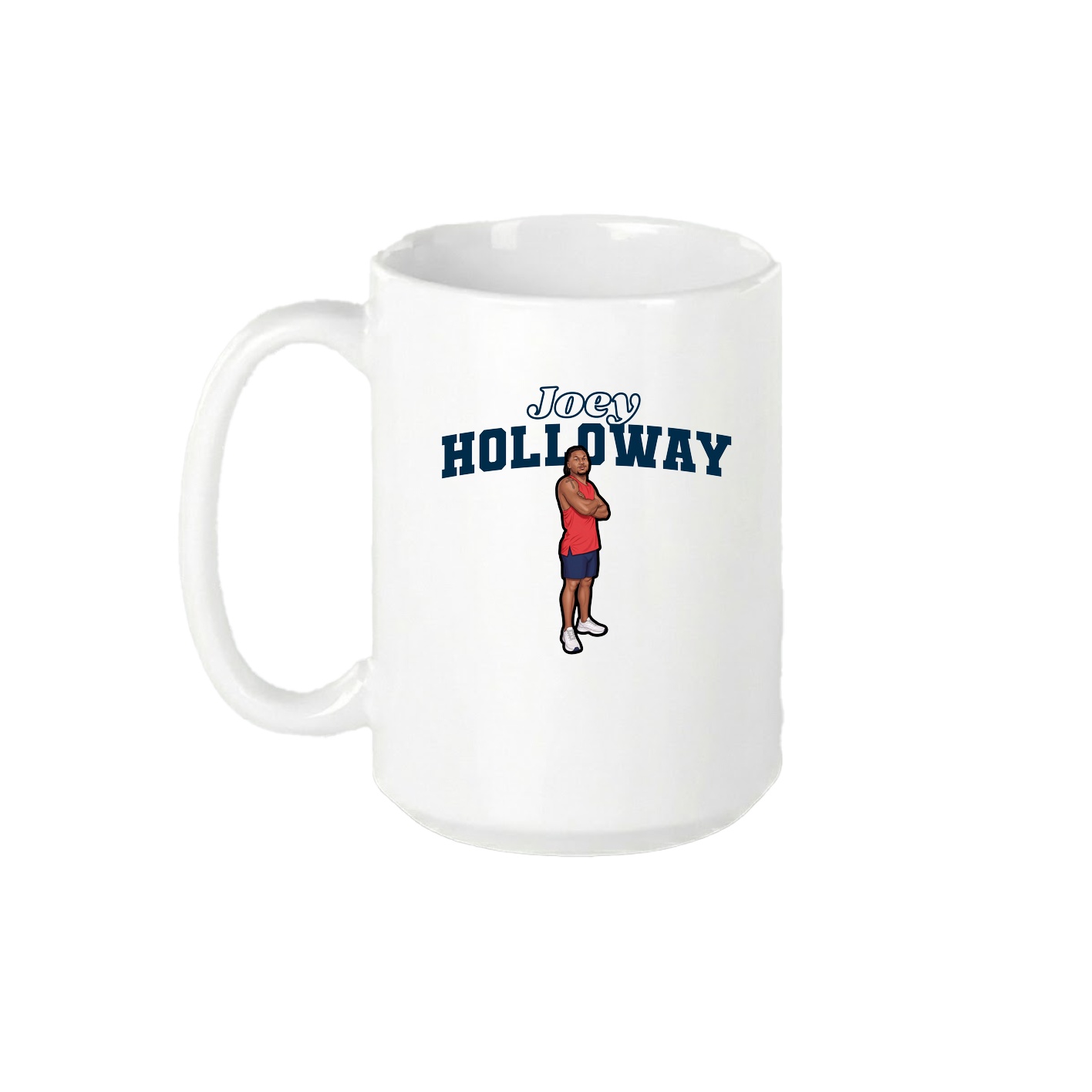 15oz Coffee Mug — Name Arch in White