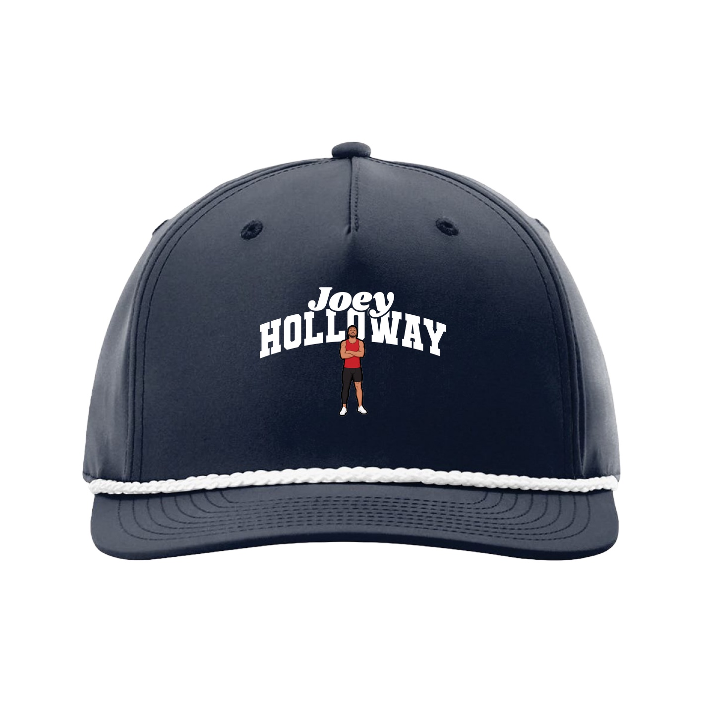 Five-Panel Classic Rope Cap — Signature Arch in Navy