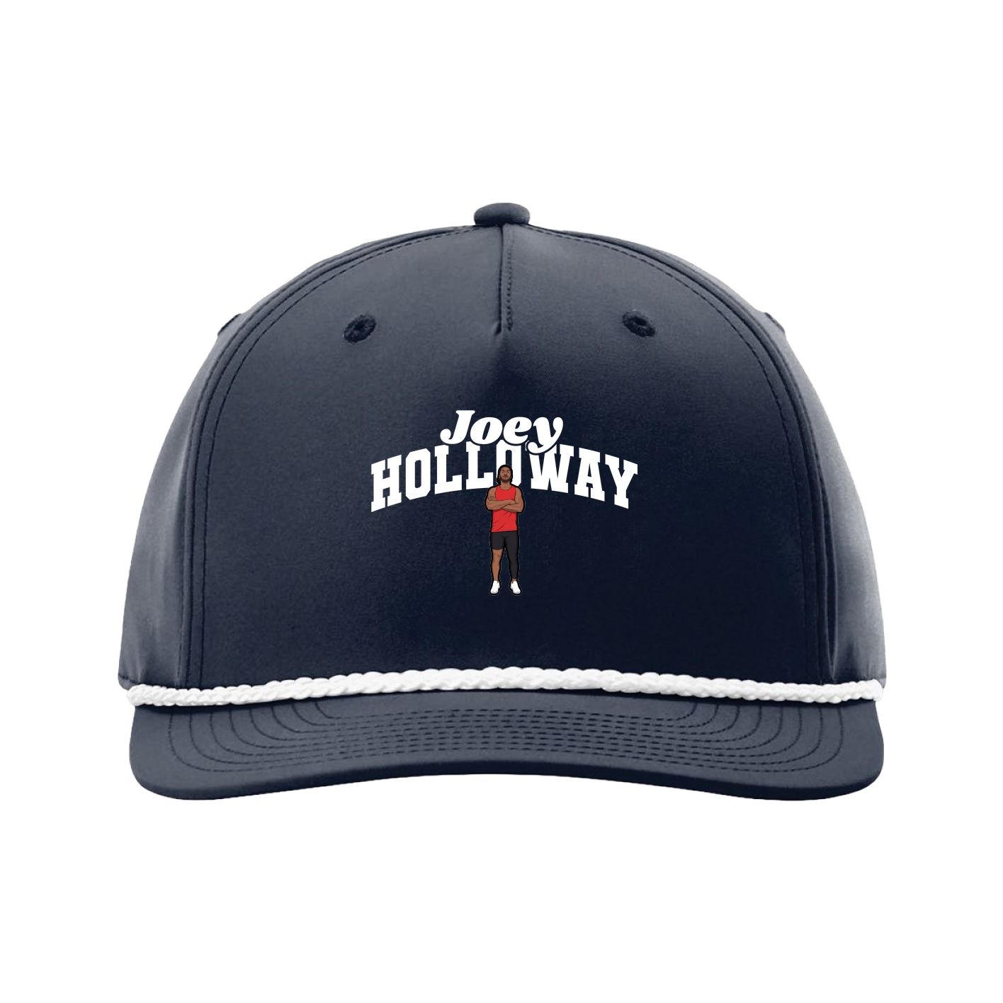 Five-Panel Classic Rope Cap — Signature Arch in Navy