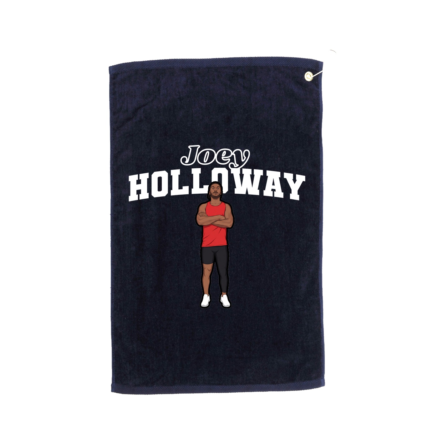 Golf Towel — Name Arch in Navy