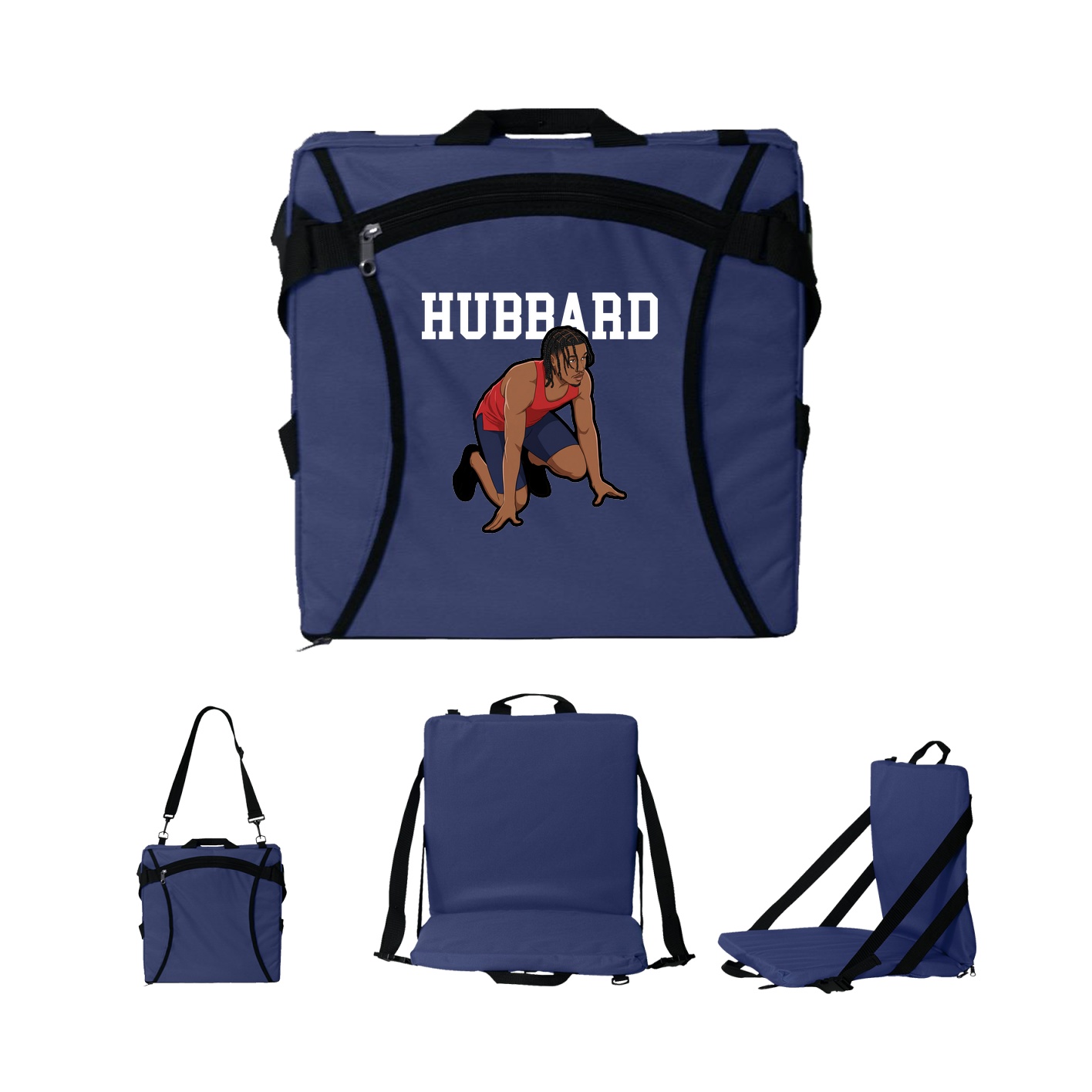 Folding Stadium Seat — Shirsey in Navy