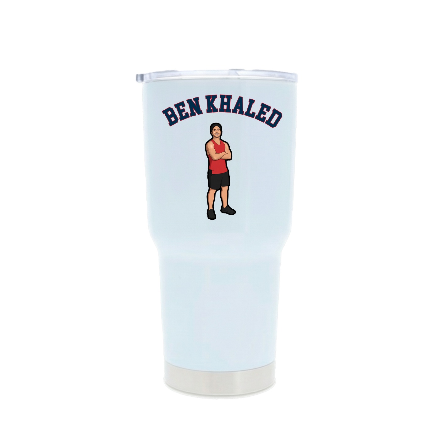 30oz Stainless Steel Tumbler — Shirsey Arch in White