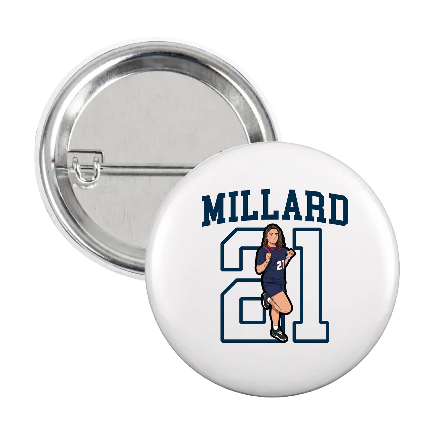 Game Day Button — Shirsey in White
