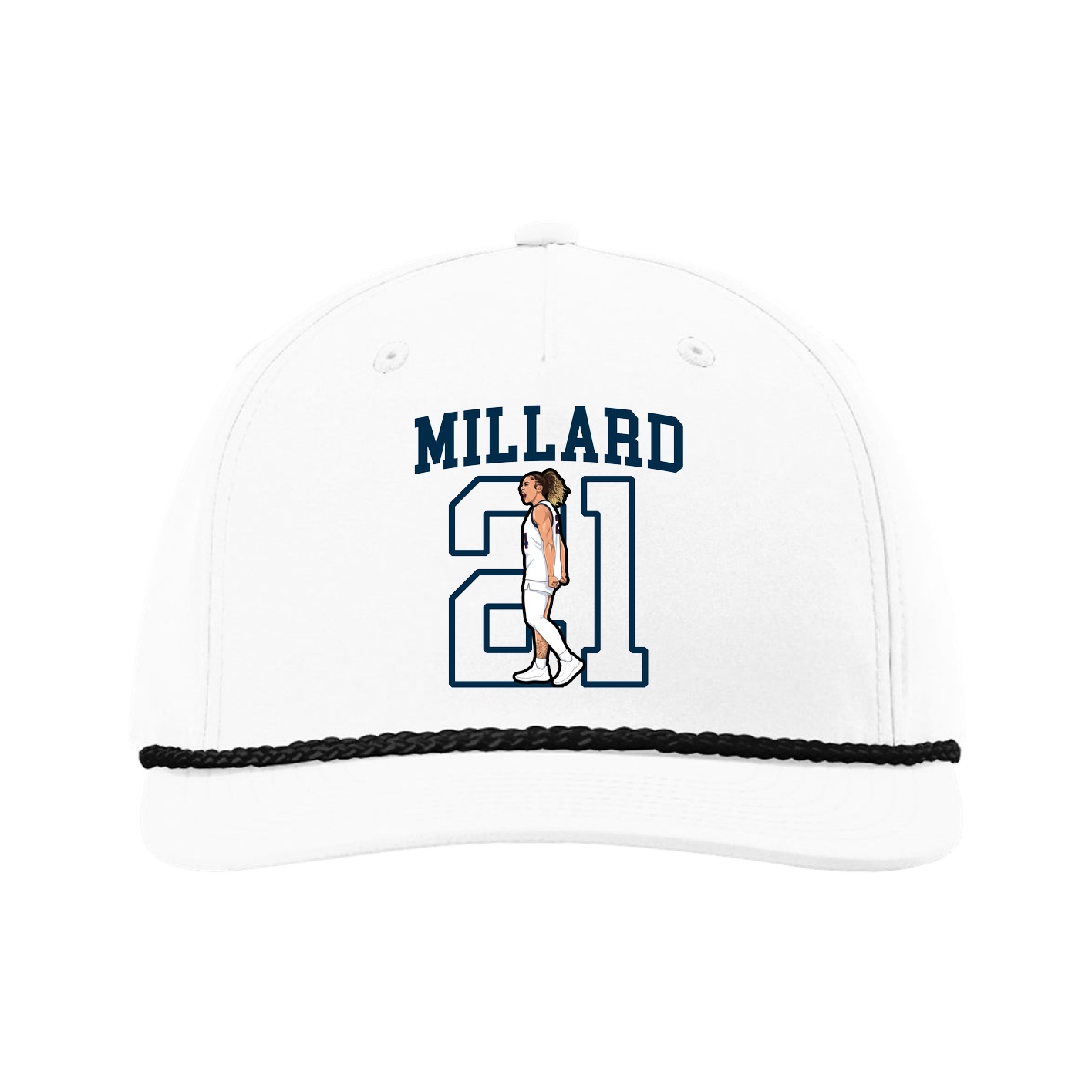 Five-Panel Classic Rope Cap — Shirsey in White