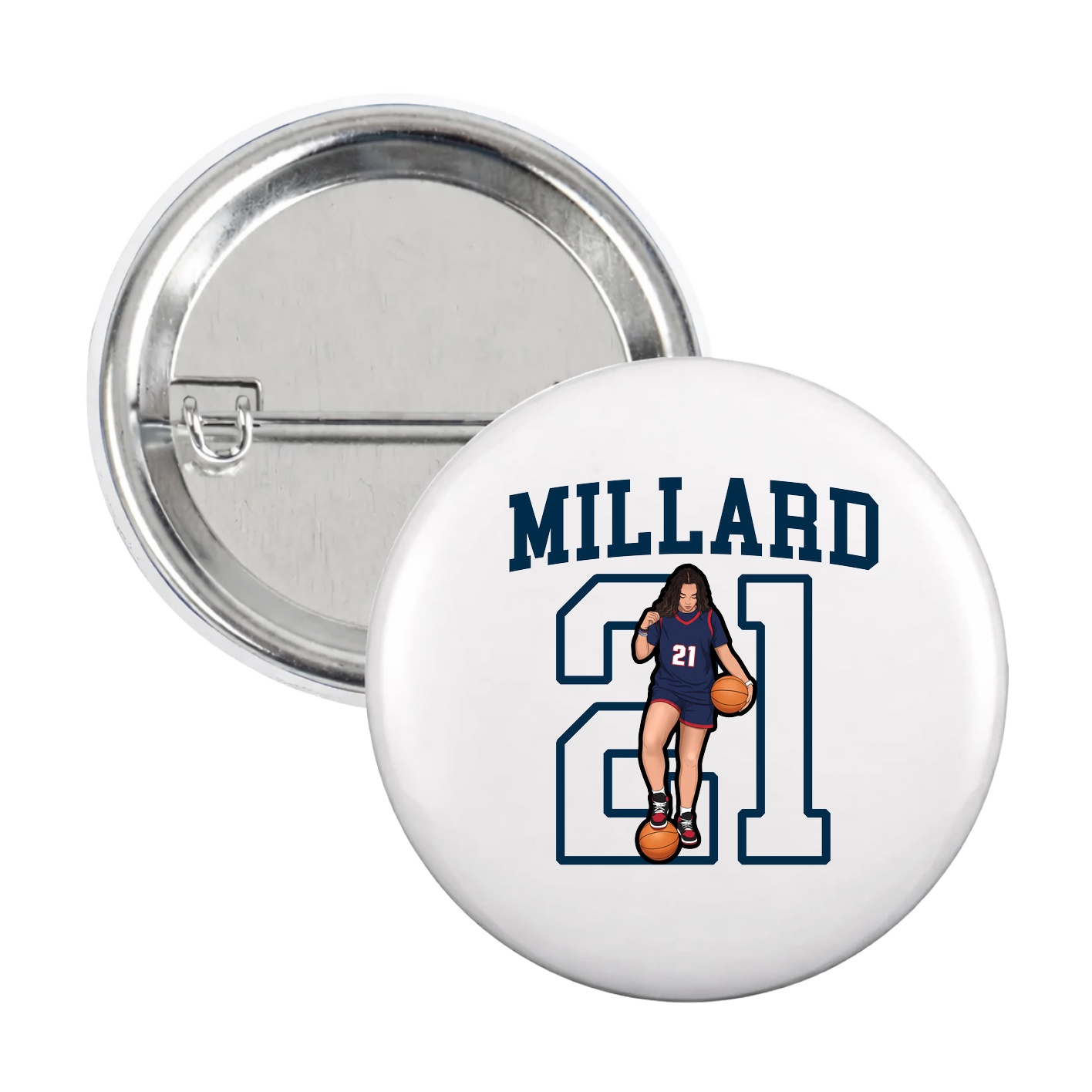 Game Day Button — Shirsey in White
