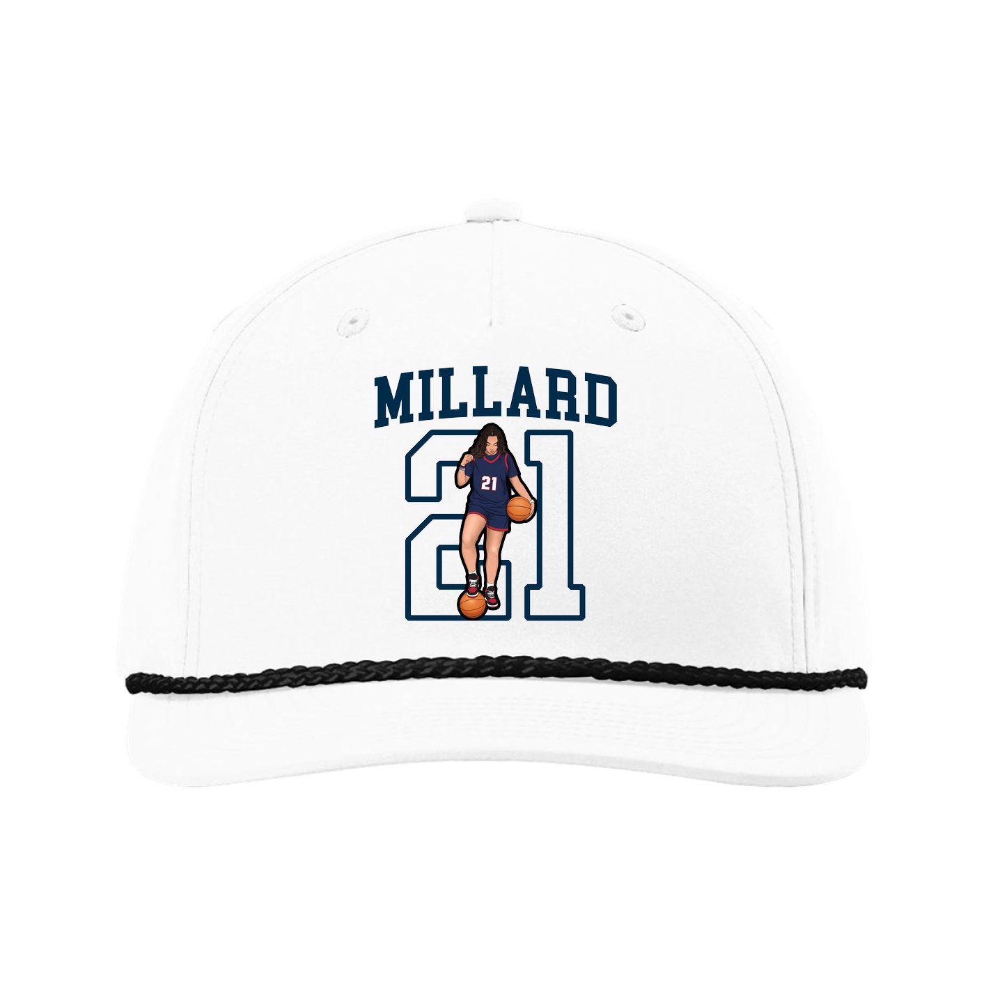 Five-Panel Classic Rope Cap — Shirsey in White