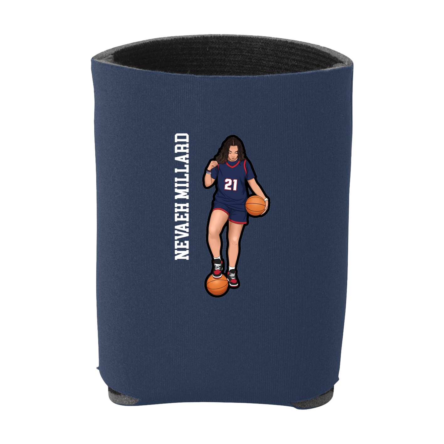 Can Holder — Name Vertical in Navy