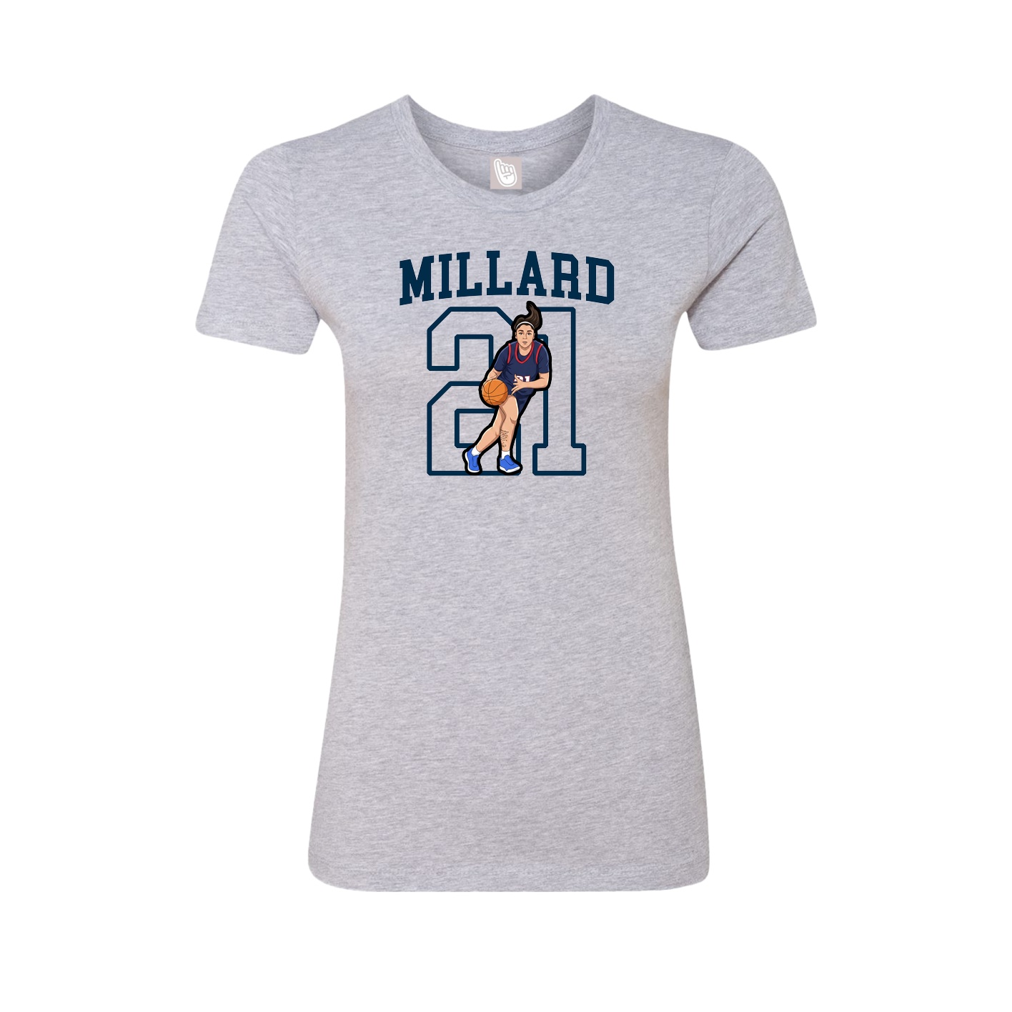 Fitted Women's Tee — Shirsey in Grey