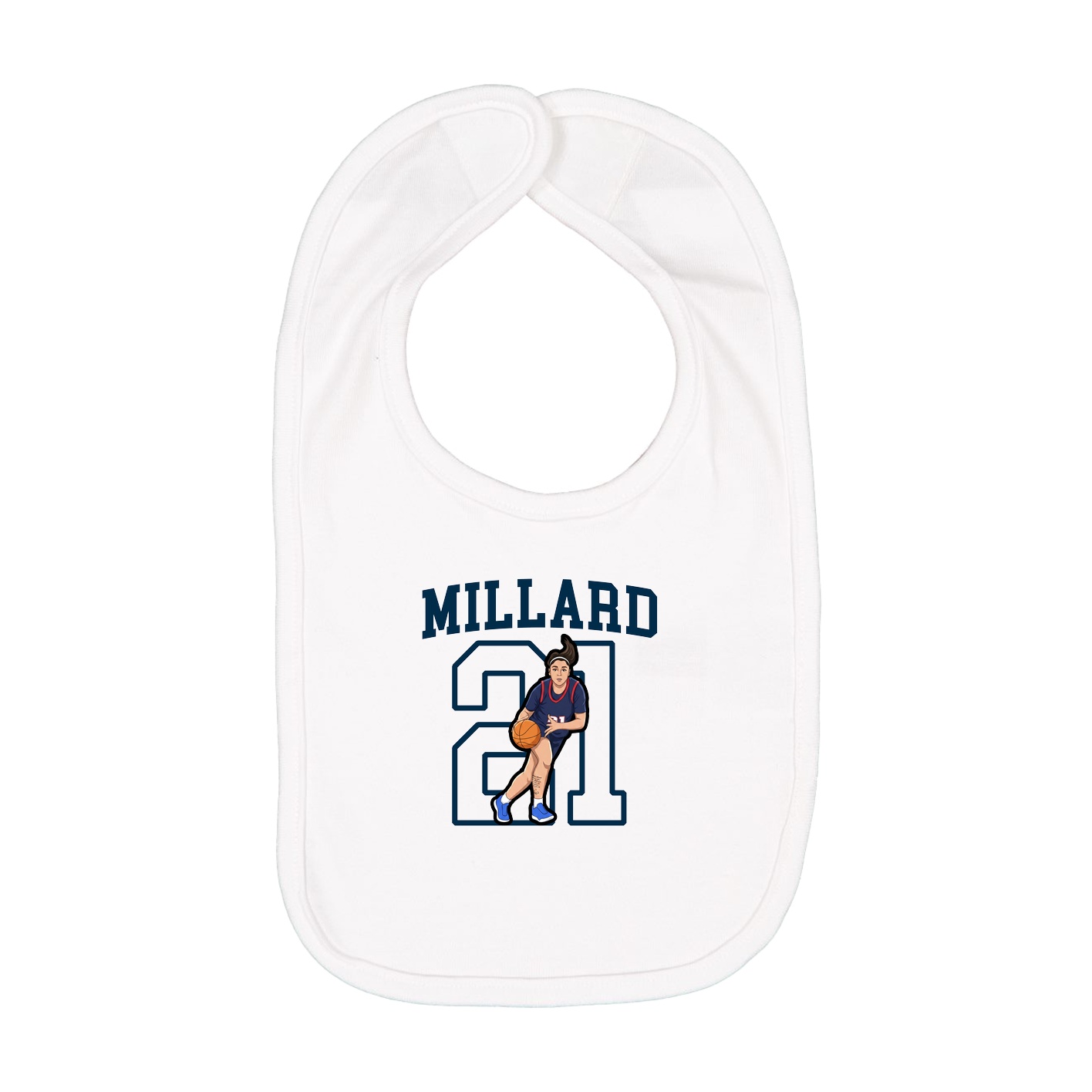 Infant Bib — Shirsey in White