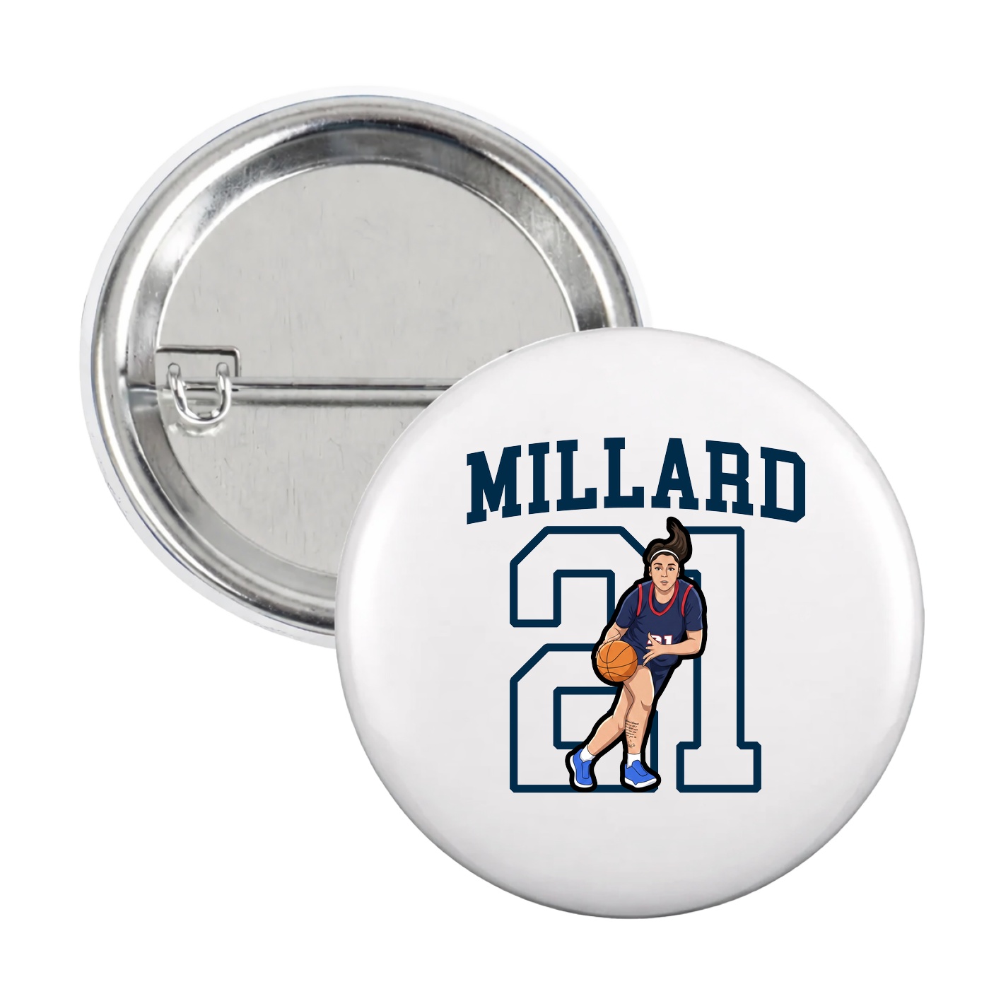 Game Day Button — Shirsey in White