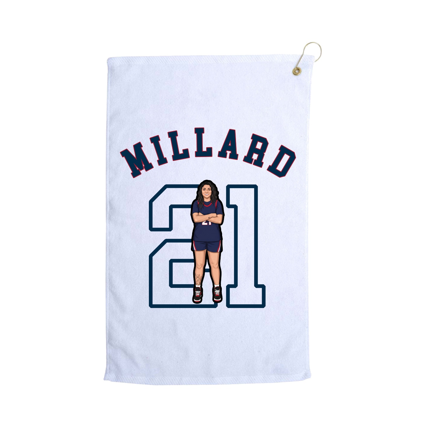 Golf Towel — Shirsey Arch in White