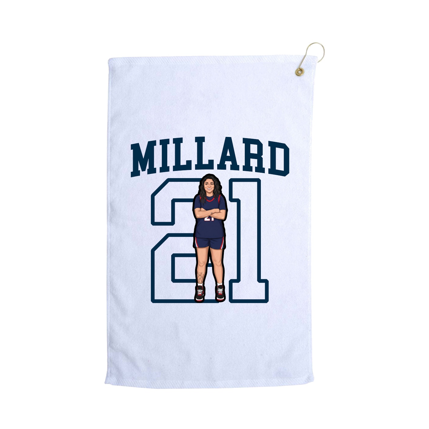 Golf Towel — Shirsey in White