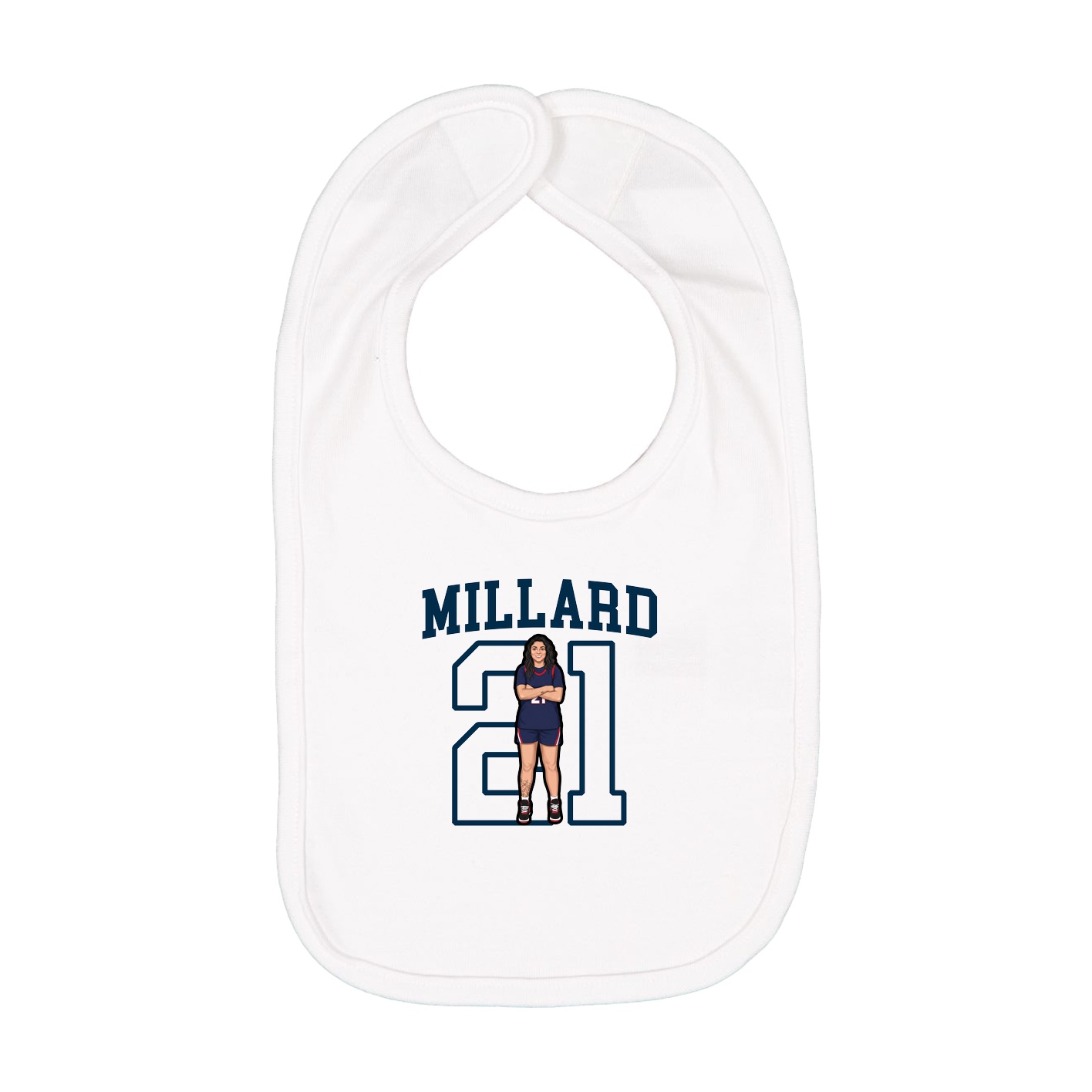 Infant Bib — Shirsey in White
