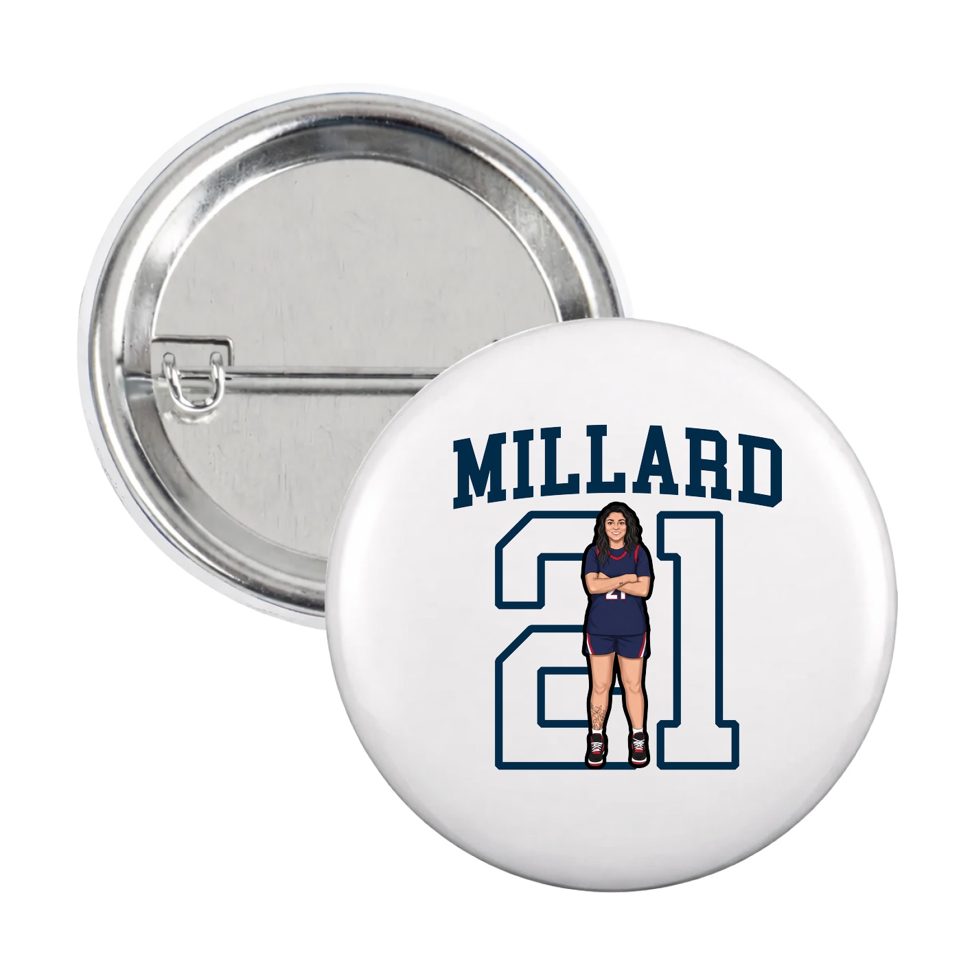 Game Day Button — Shirsey in White