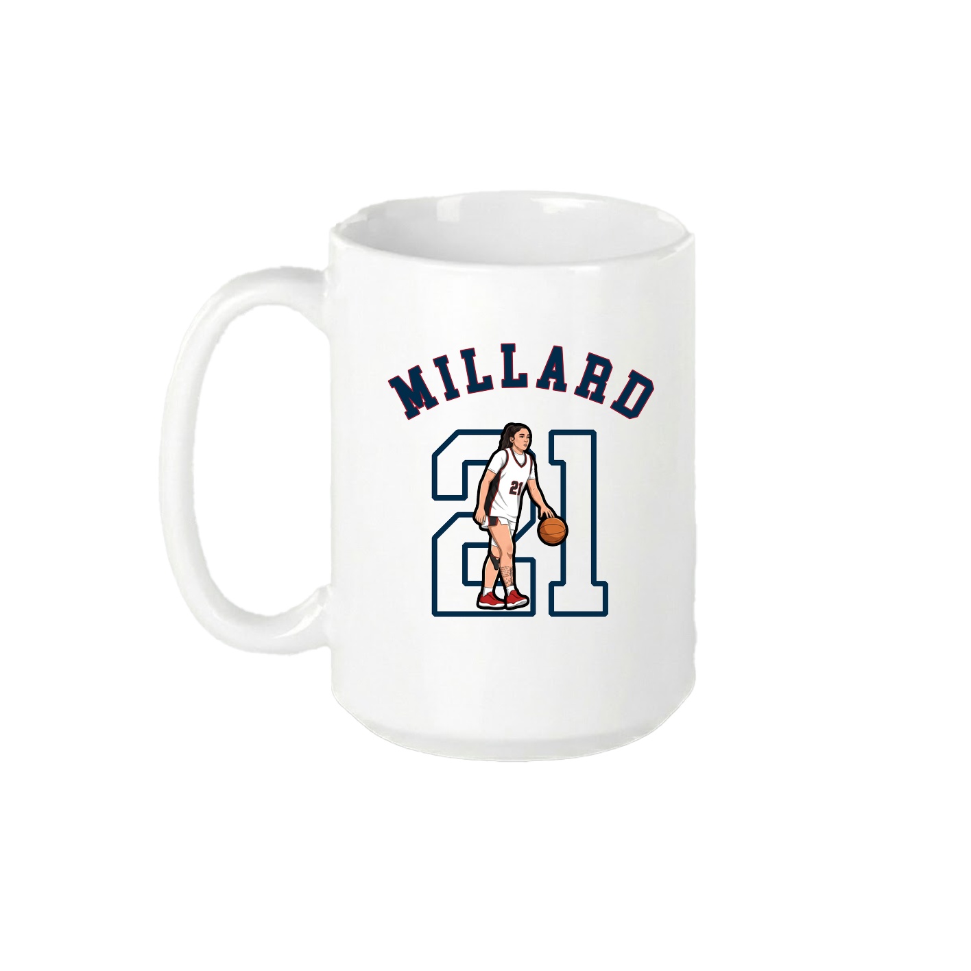 15oz Coffee Mug — Shirsey Arch in White