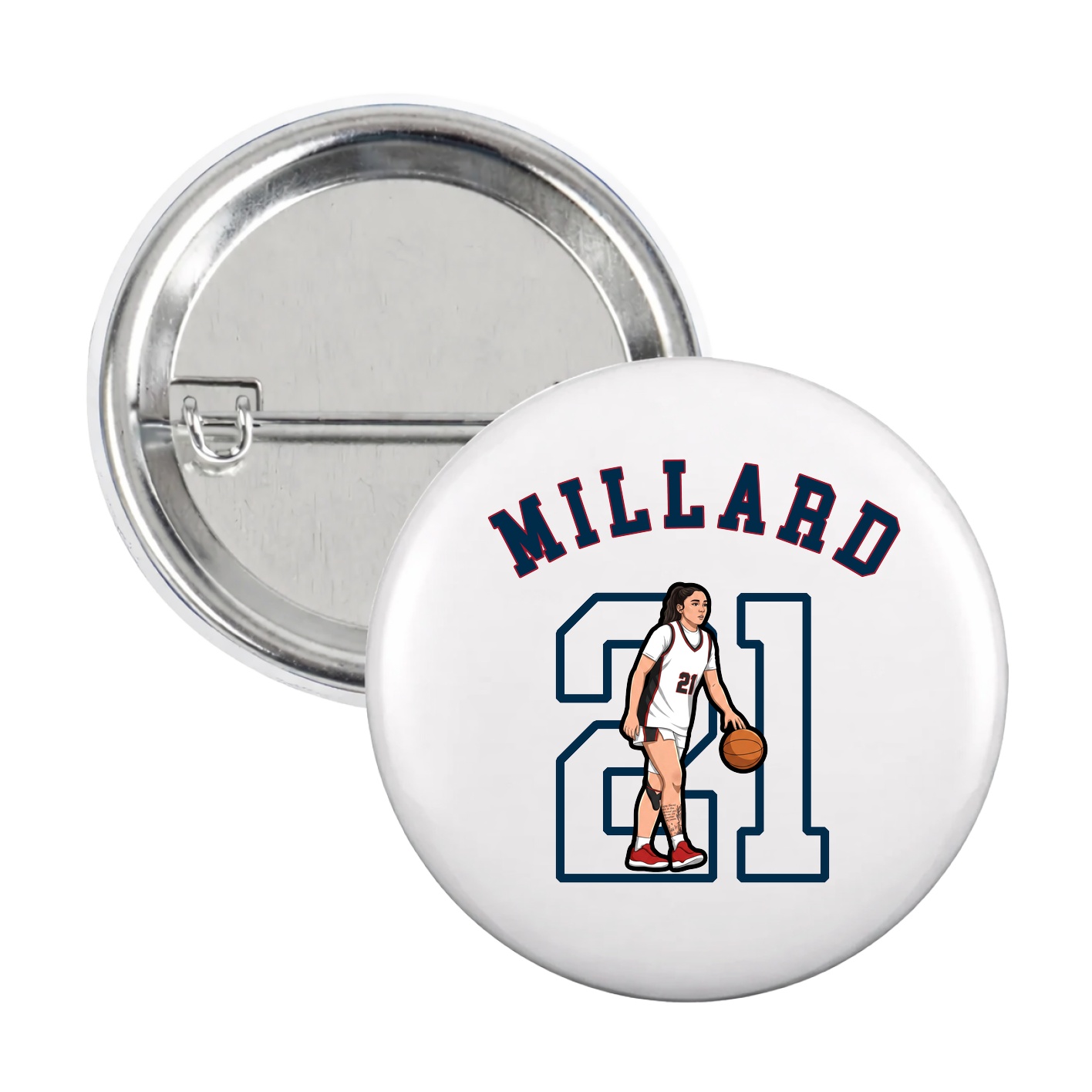 Game Day Button — Shirsey Arch in White