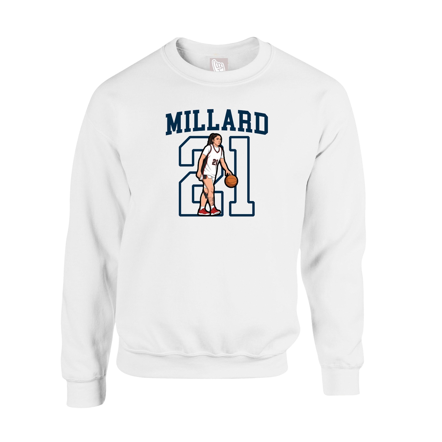 Fleece Crew — Shirsey in White