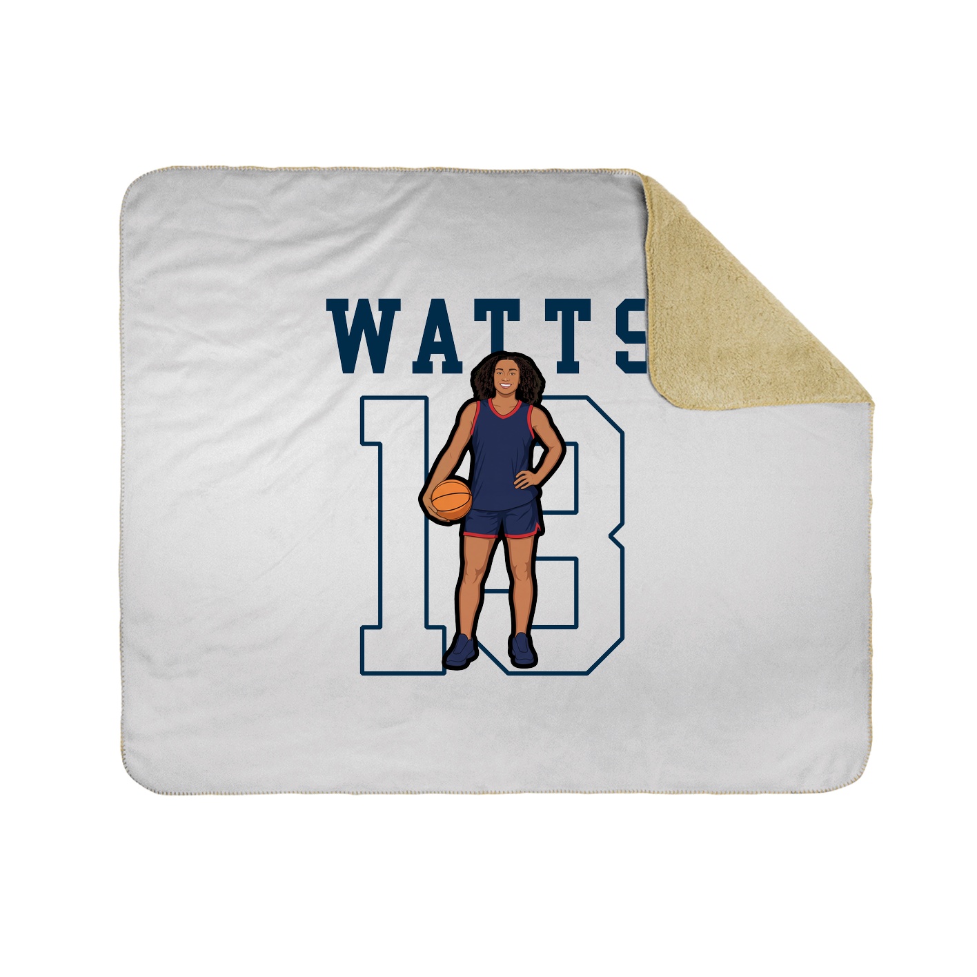 Throw Blanket — Shirsey in White