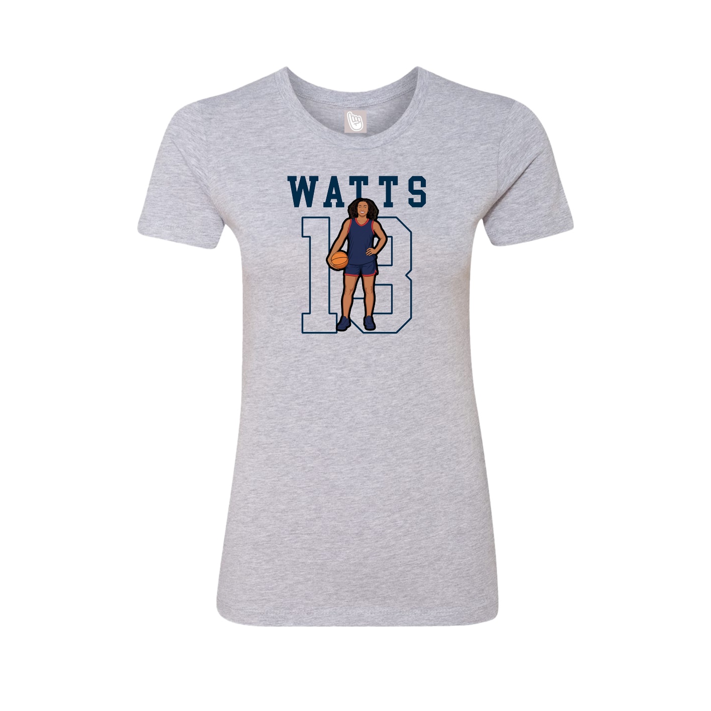Fitted Women's Tee — Shirsey in Grey