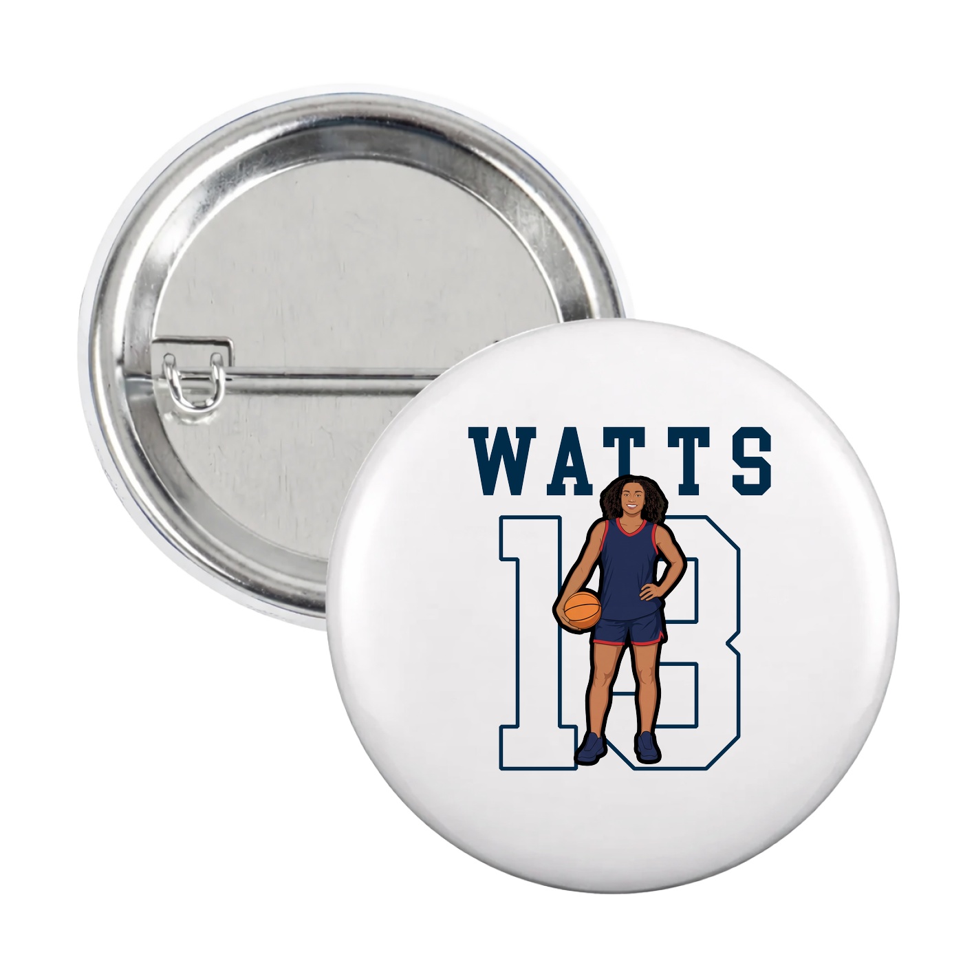 Game Day Button — Shirsey in White
