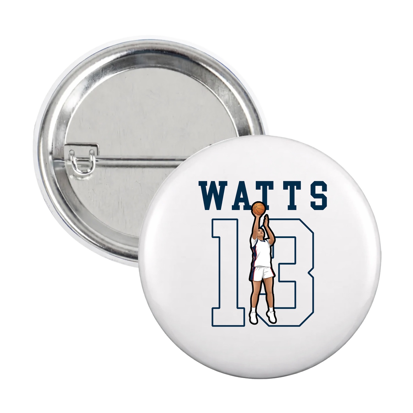 Game Day Button — Shirsey in White