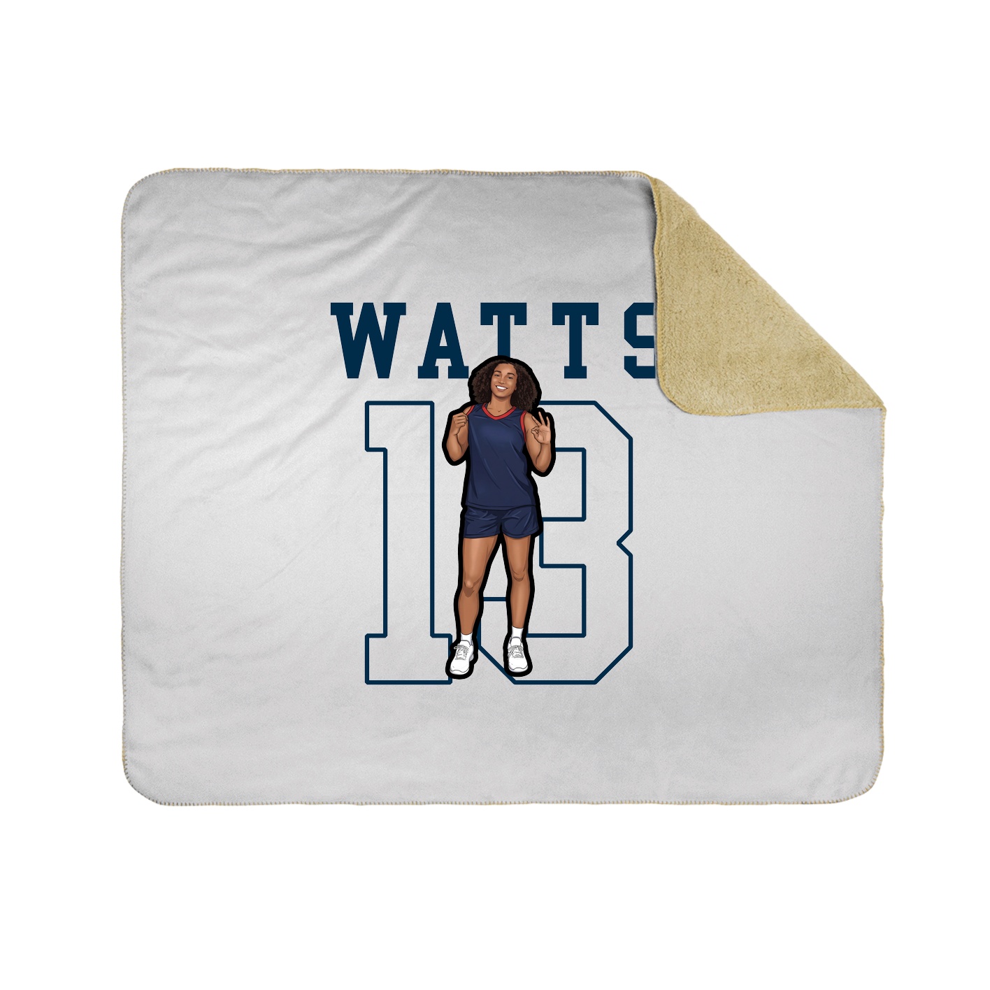 Throw Blanket — Shirsey in White