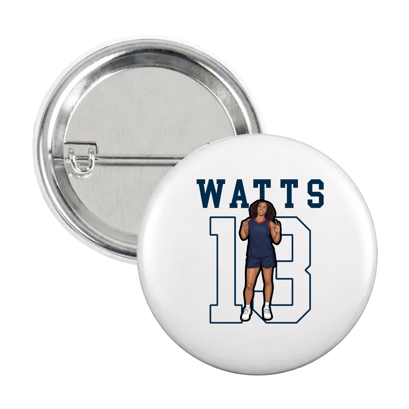 Game Day Button — Shirsey in White