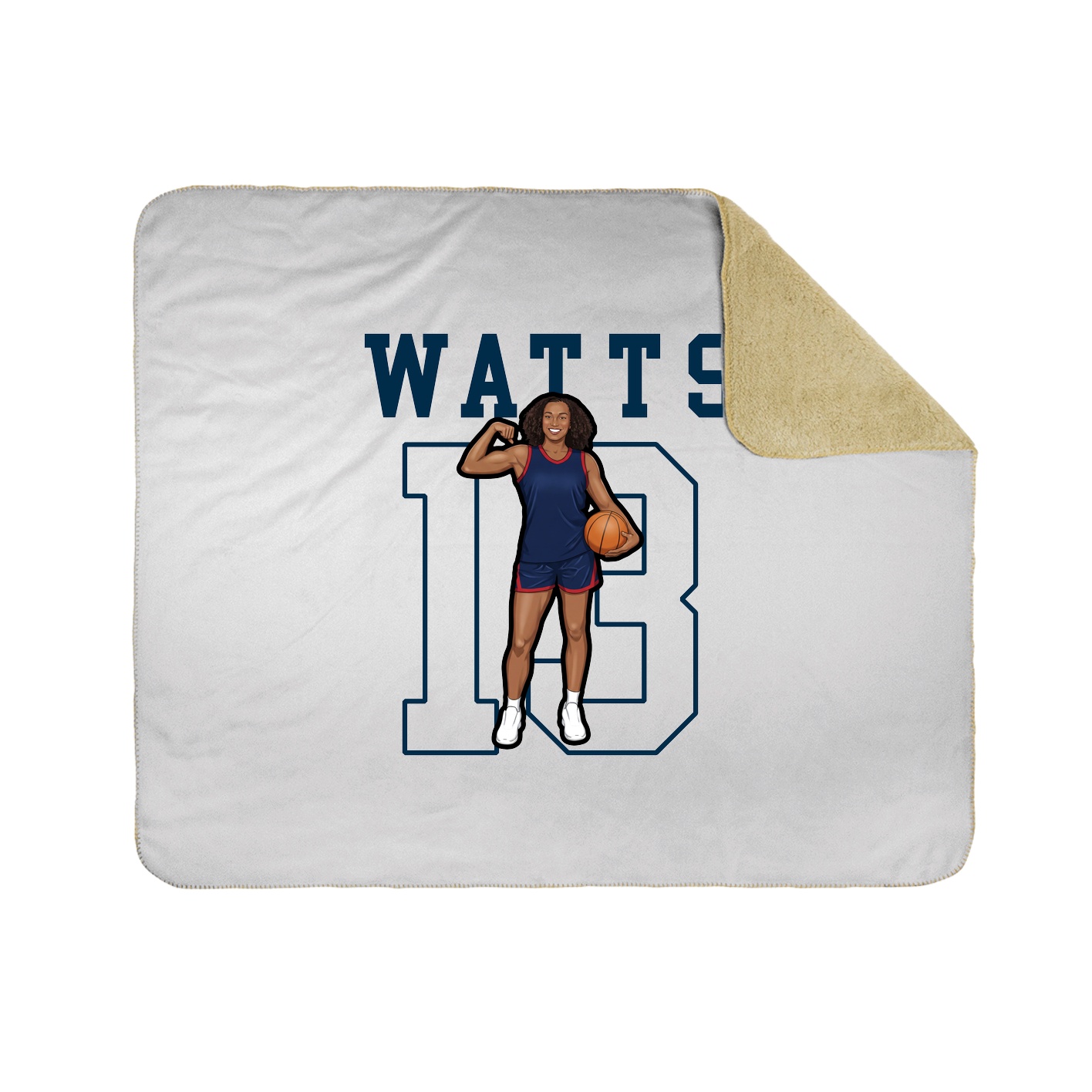 Throw Blanket — Shirsey in White