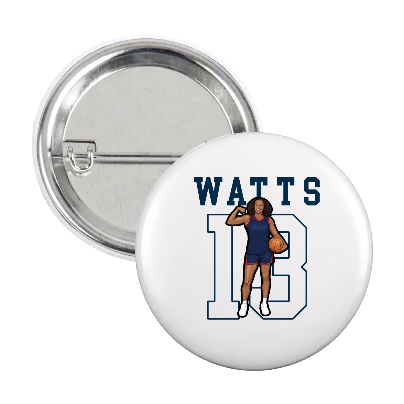 Game Day Button — Shirsey in White