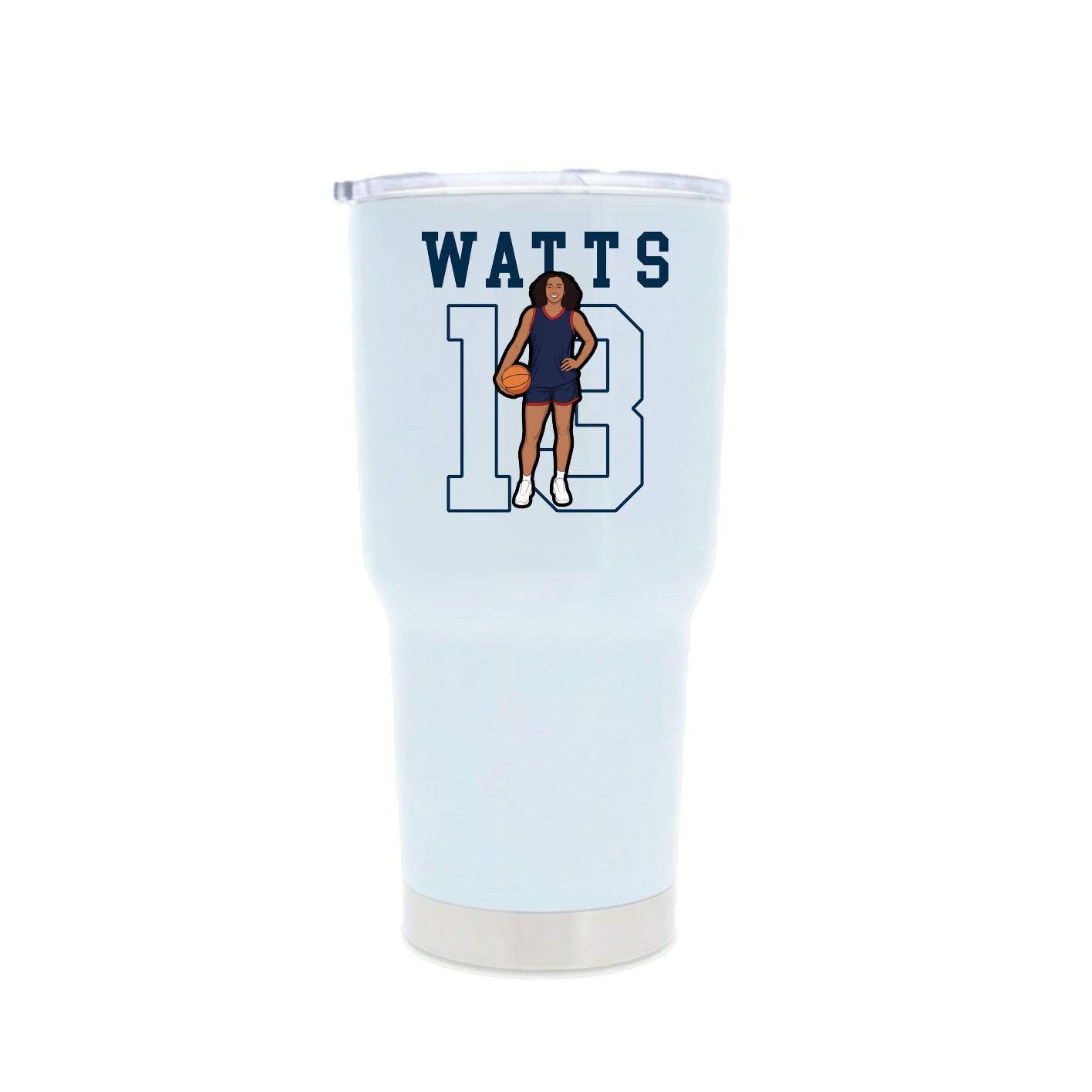 30oz Stainless Steel Tumbler — Shirsey in White