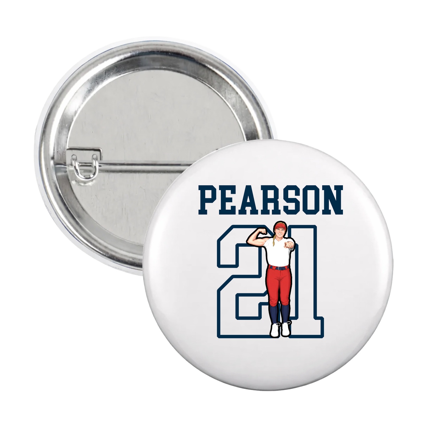 Game Day Button — Shirsey in White