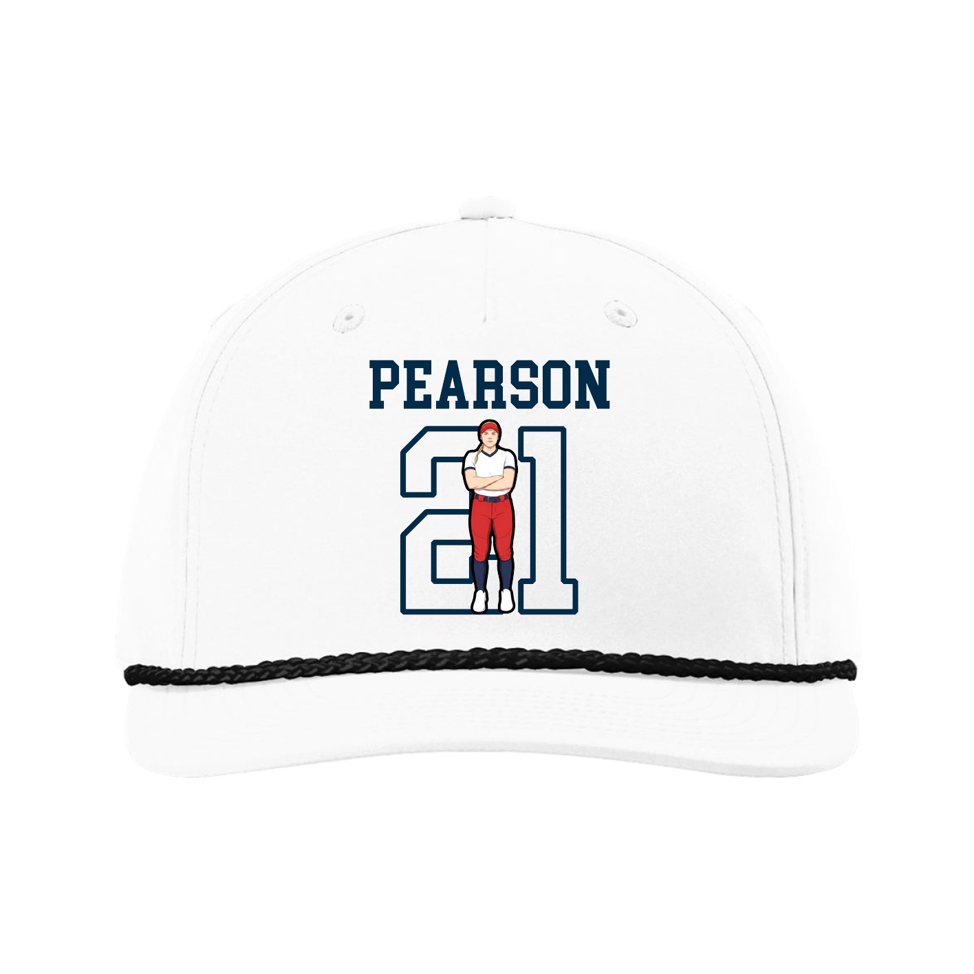 Five-Panel Classic Rope Cap — Shirsey in White