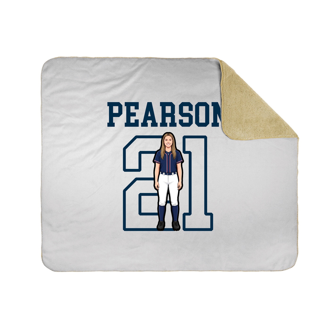 Throw Blanket — Shirsey in White