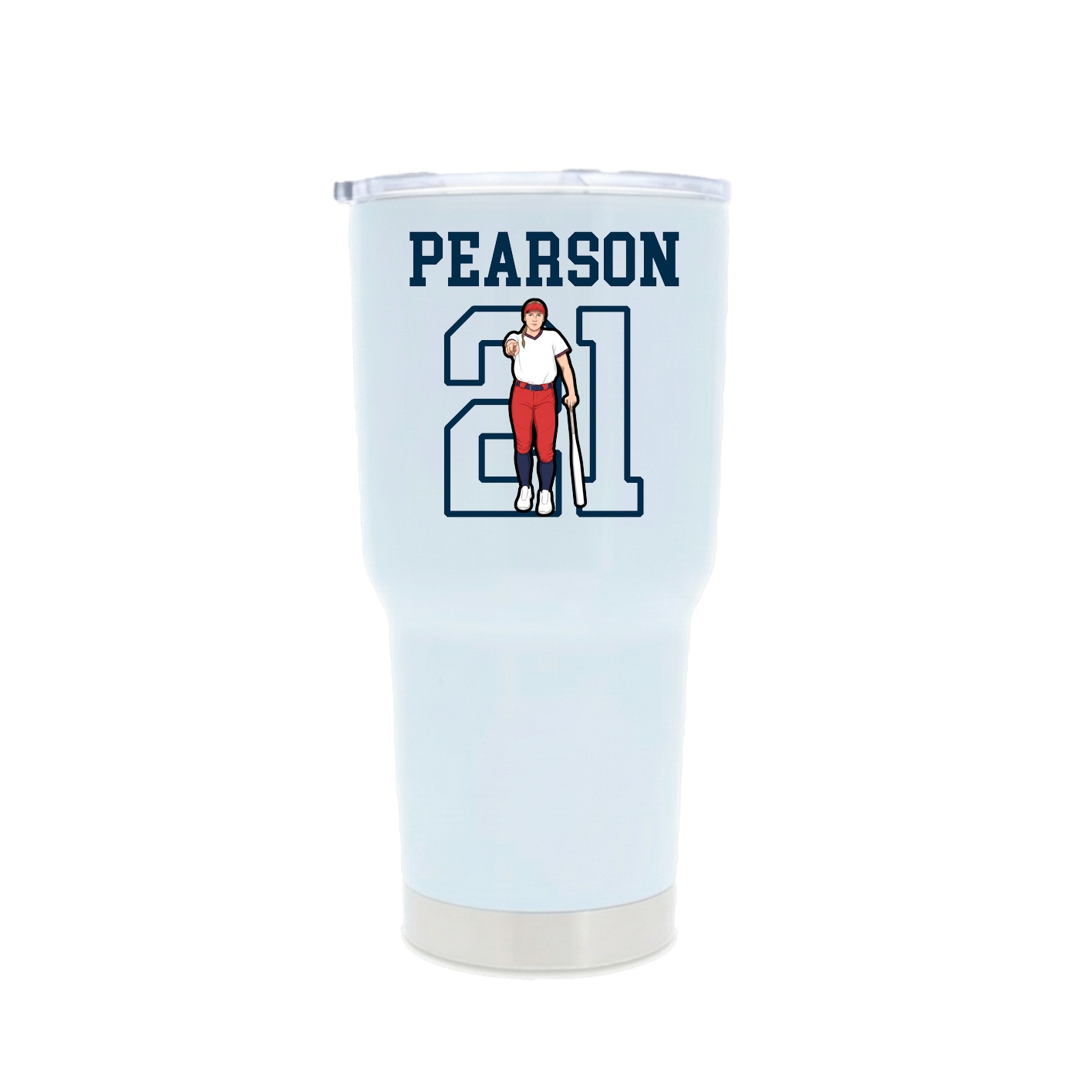 30oz Stainless Steel Tumbler — Shirsey in White
