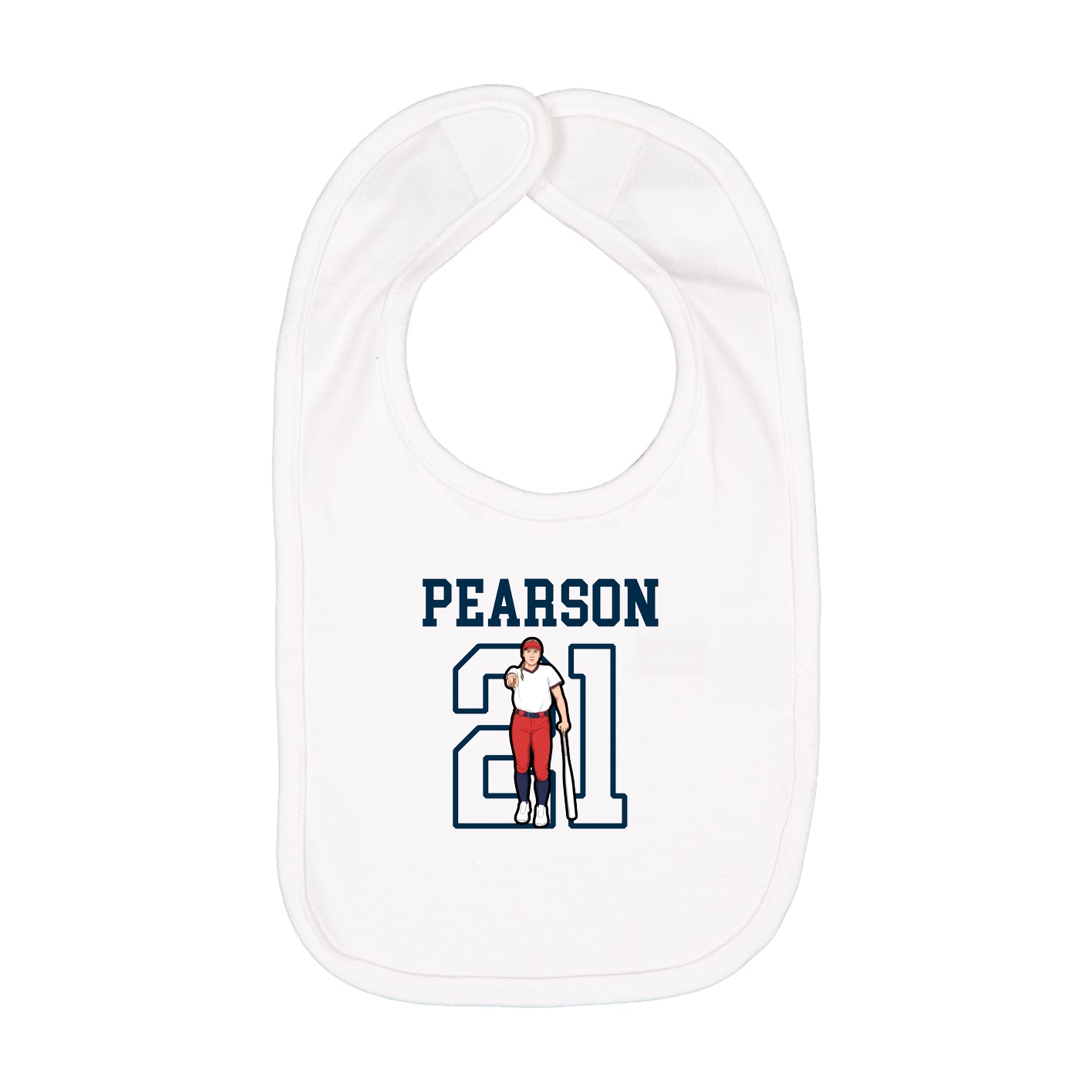 Infant Bib — Shirsey in White