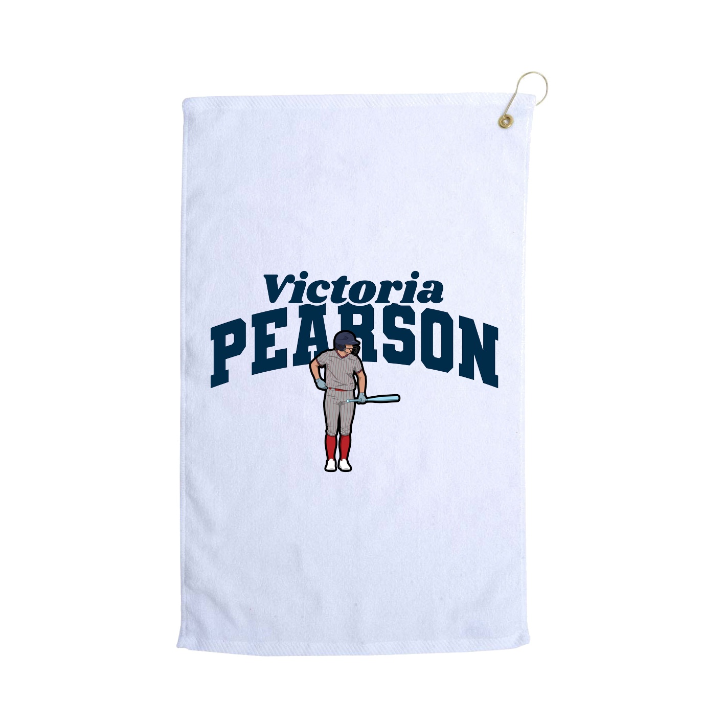 Golf Towel — Signature Arch in White