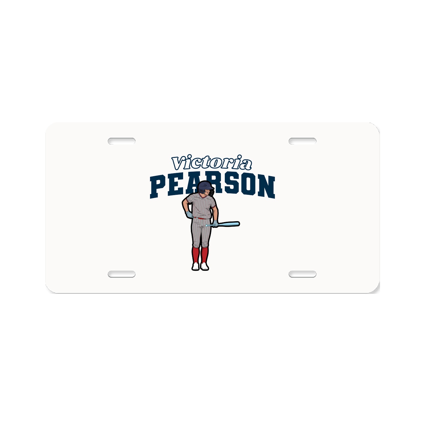 License Plate — Name Arch in Classic