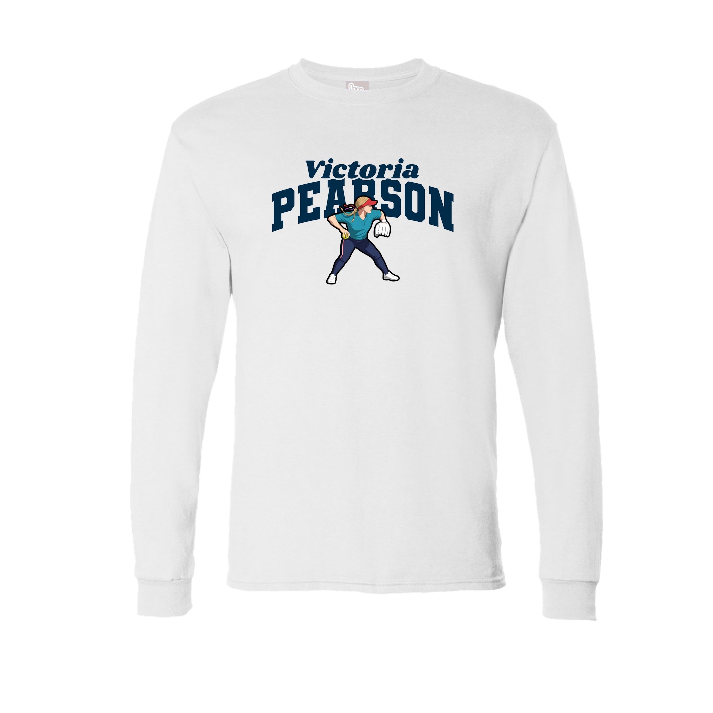 Long Sleeve Tee — Signature Arch in White