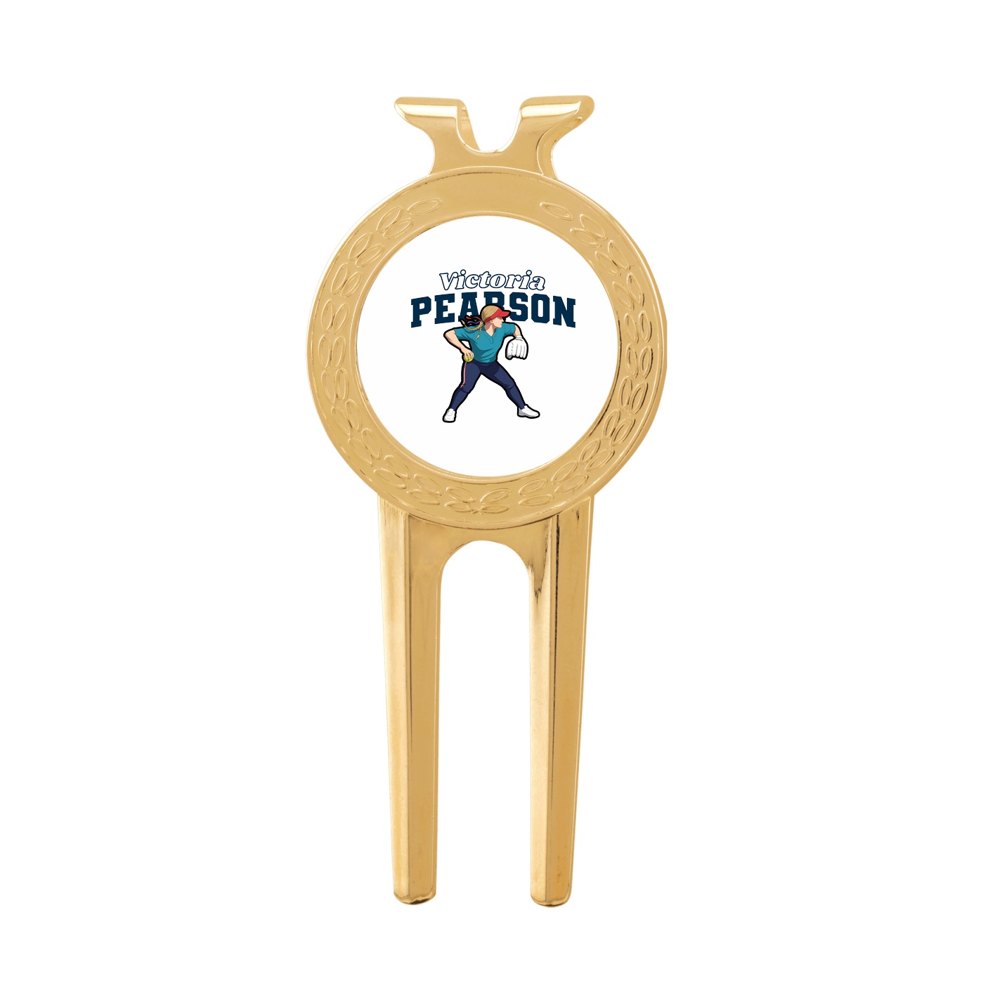 Divot Tool with Ball Marker — Name Arch in Classic