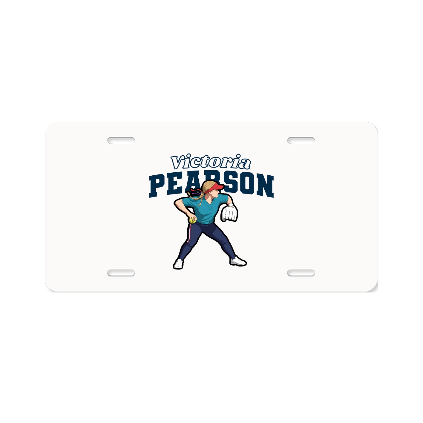 License Plate — Name Arch in Classic