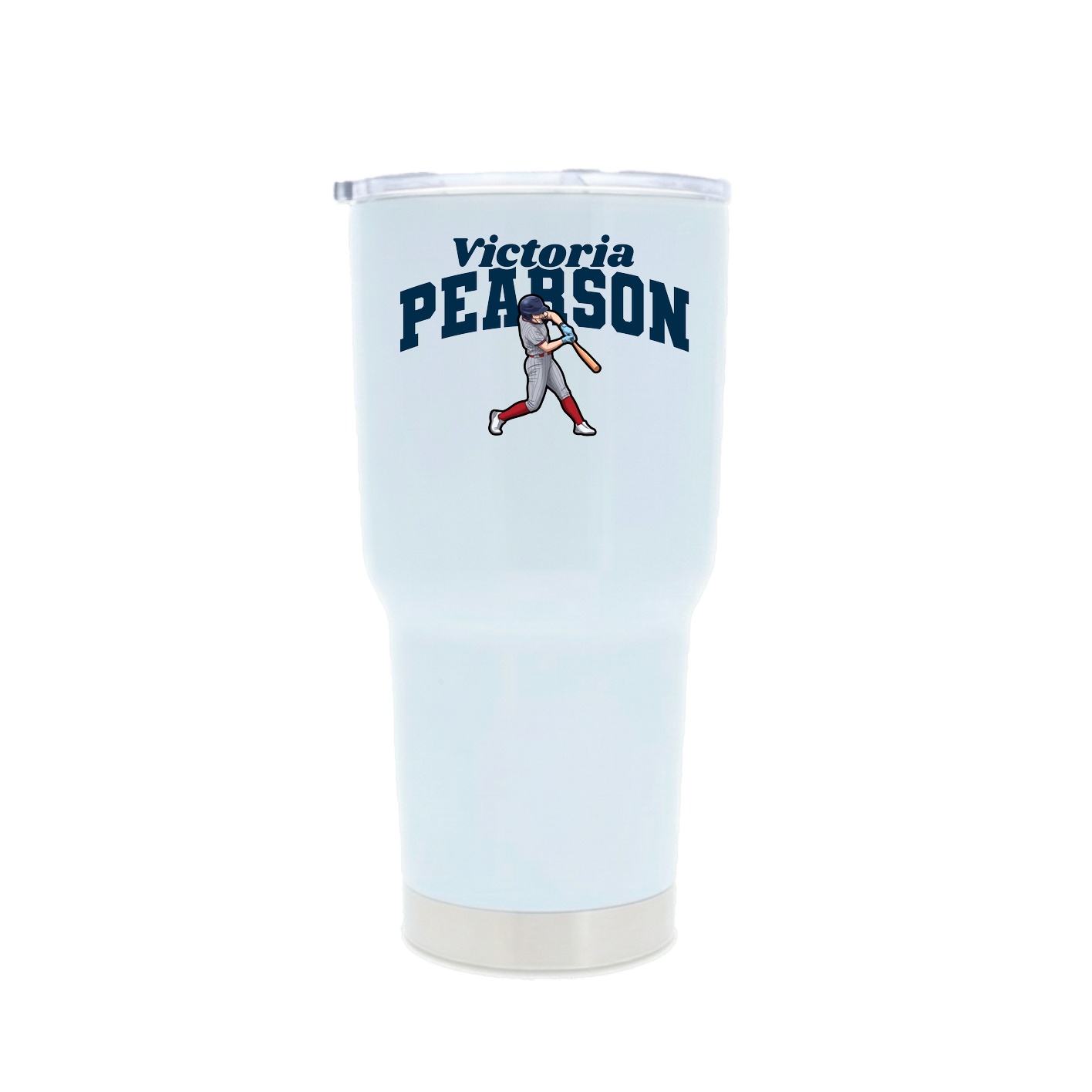 30oz Stainless Steel Tumbler — Signature Arch in White