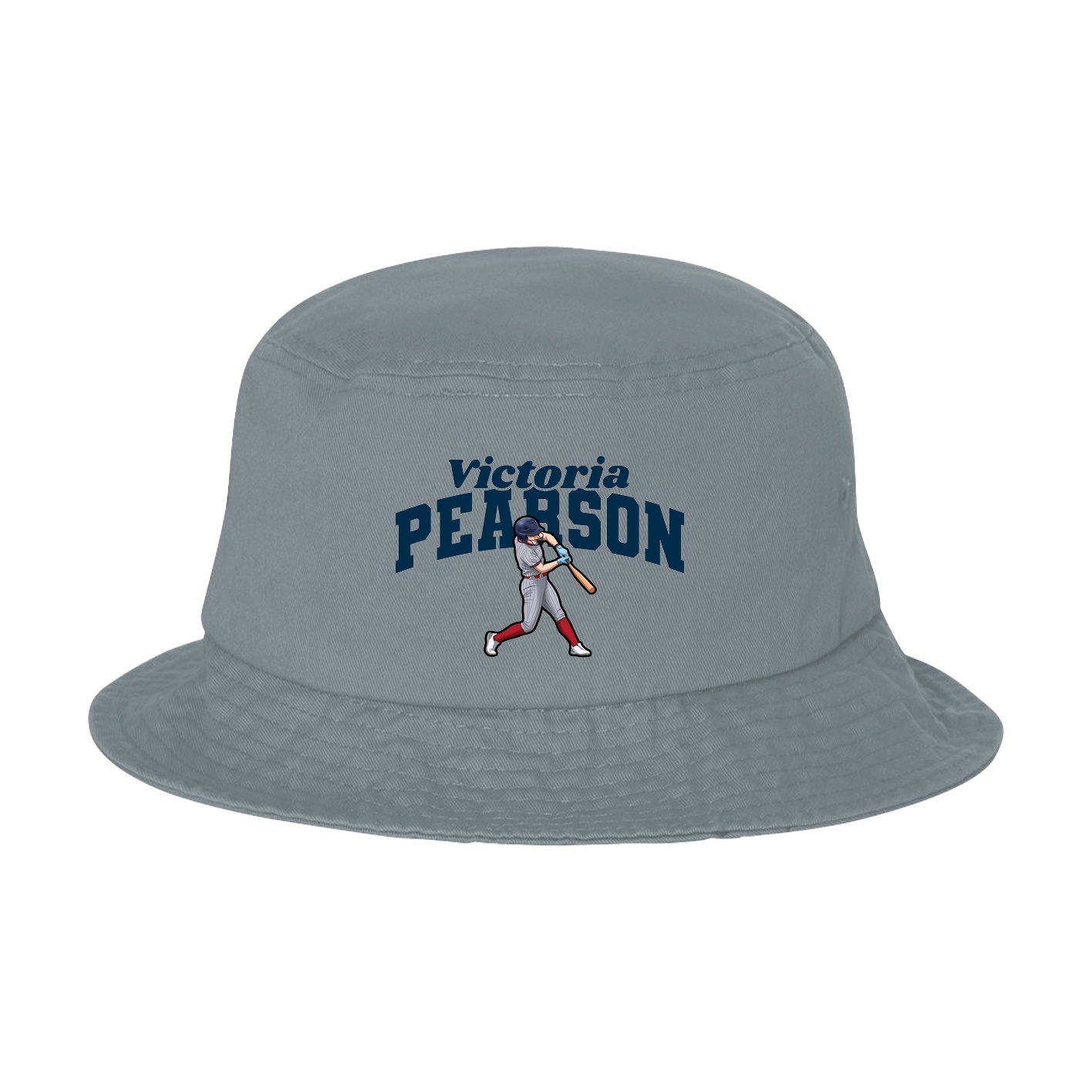 Bucket Cap — Signature Arch in Grey