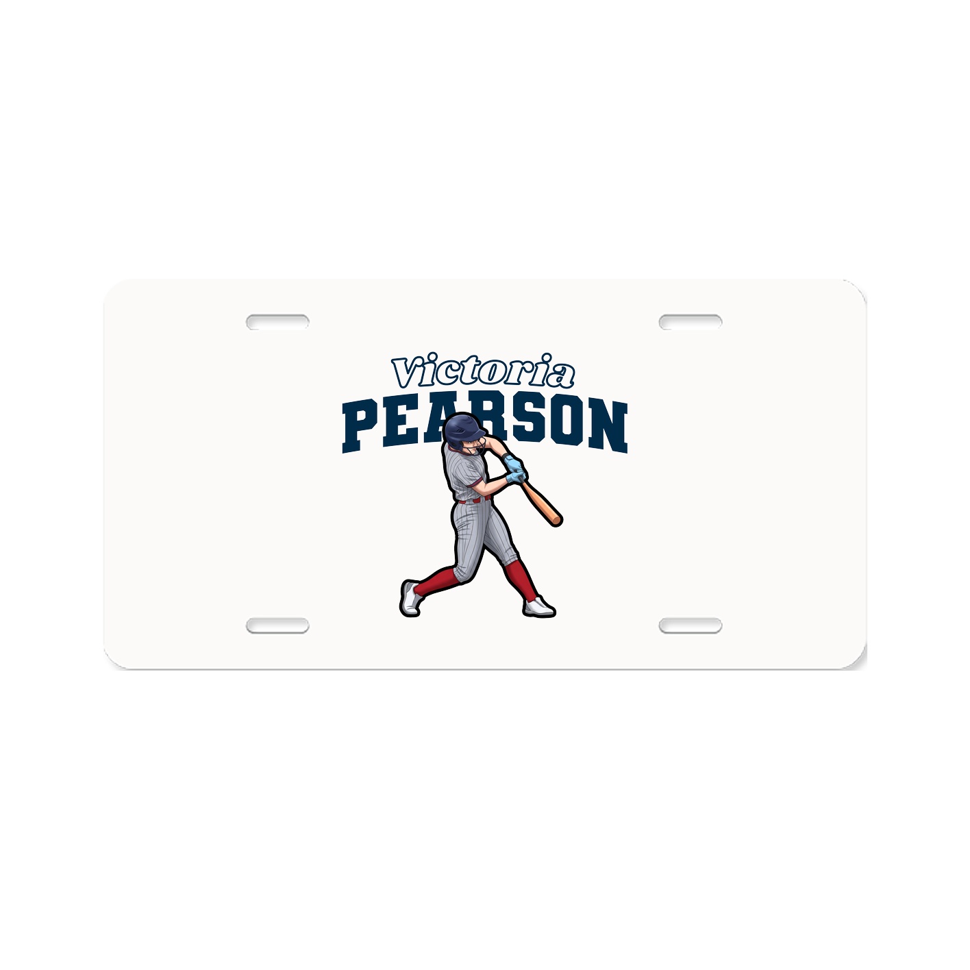 License Plate — Name Arch in Classic