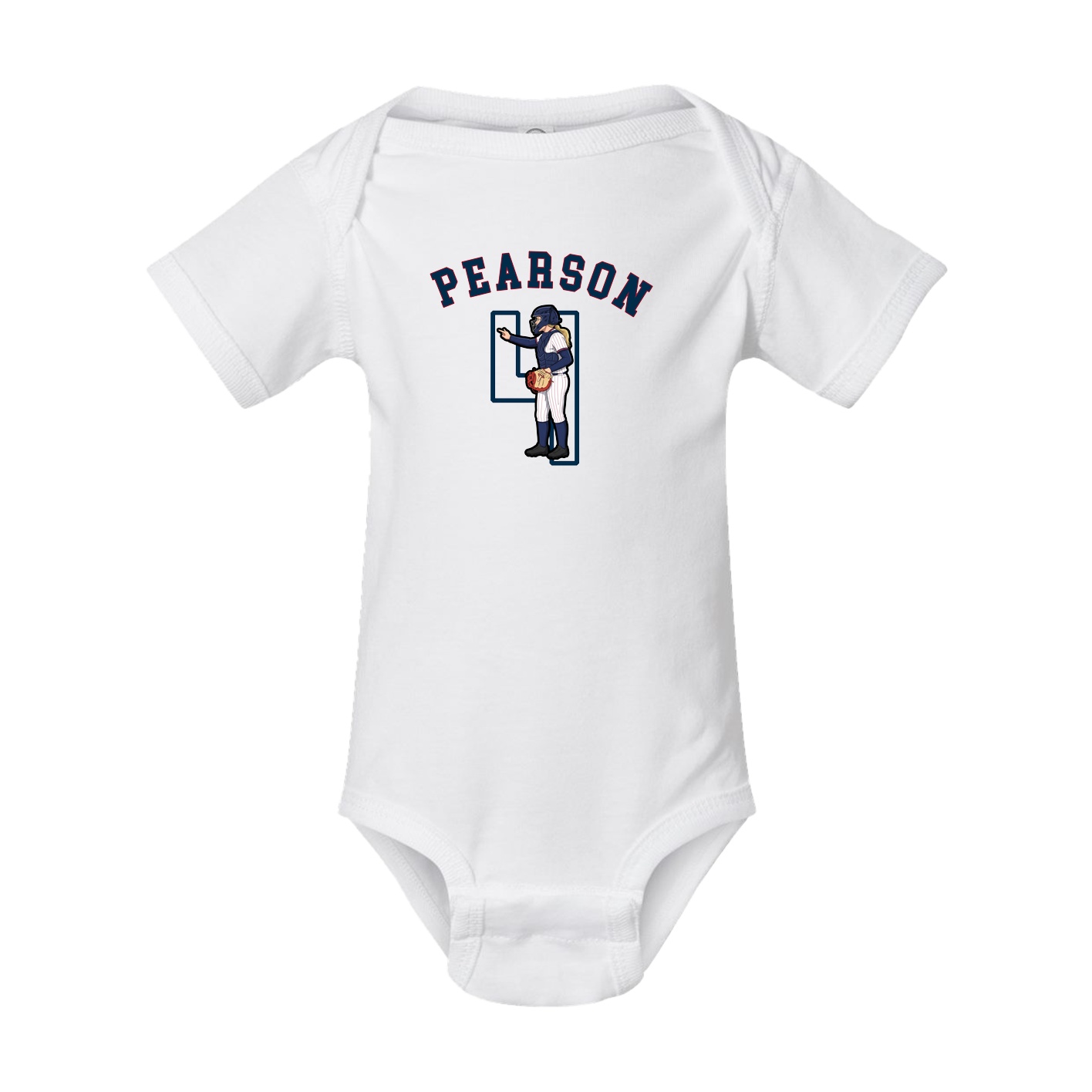 Baby Onesie — Shirsey Arch in White