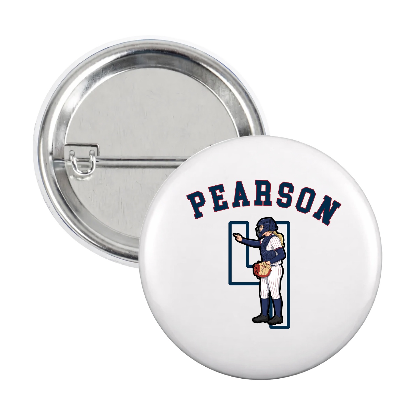 Game Day Button — Shirsey Arch in White