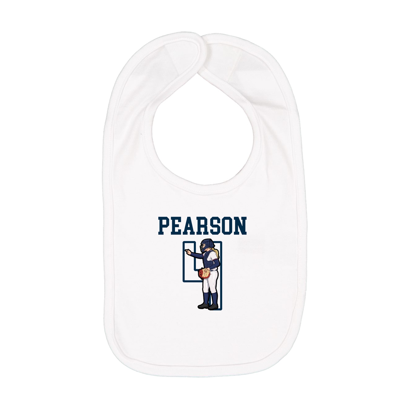 Infant Bib — Shirsey in White