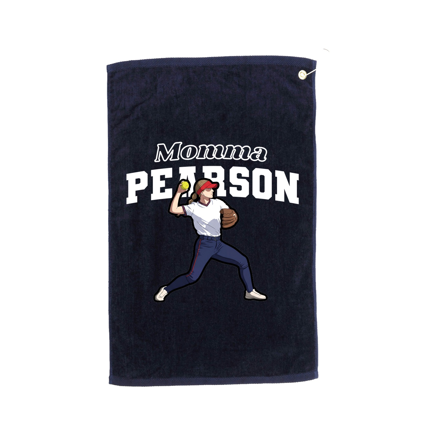 Golf Towel — Mothers Day Block in Navy