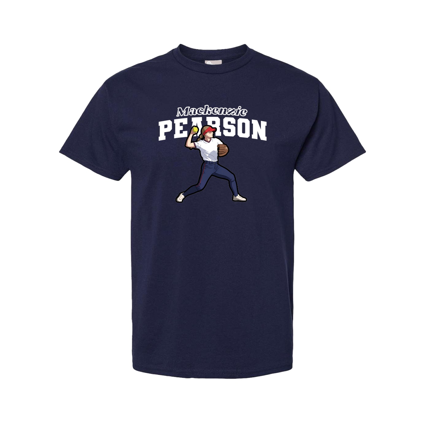 Youth Tee — Name Arch in Navy