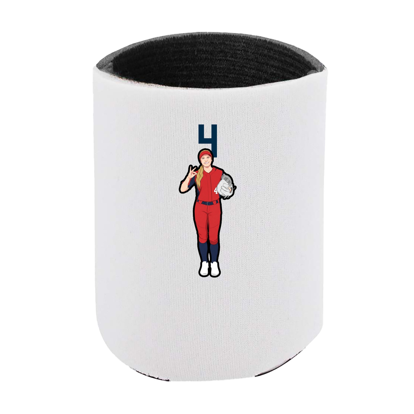 Can Holder — Number Top in White