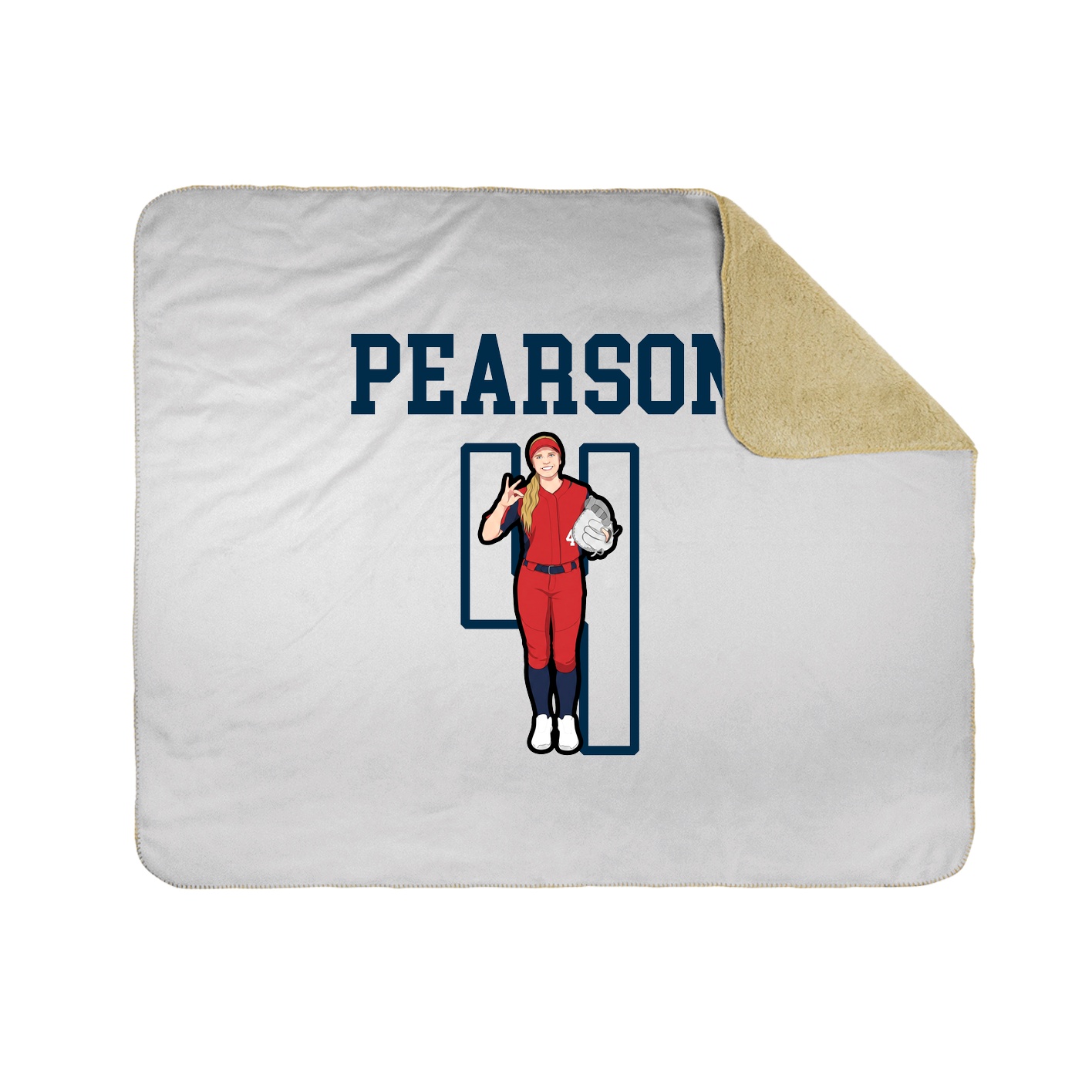 Throw Blanket — Shirsey in White